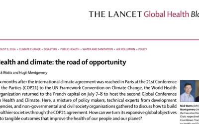The Lancet: Health and climate: the road of opportunity