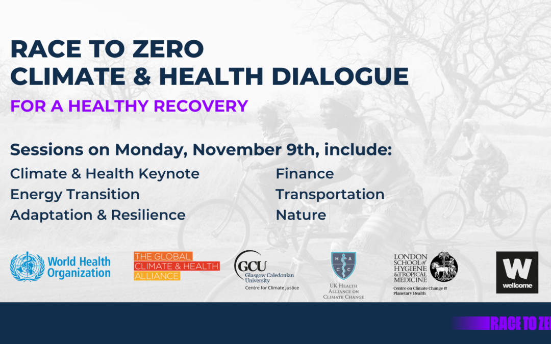 November 9th Global Health Community Gathering to Call for Ambitious Climate & Health Action