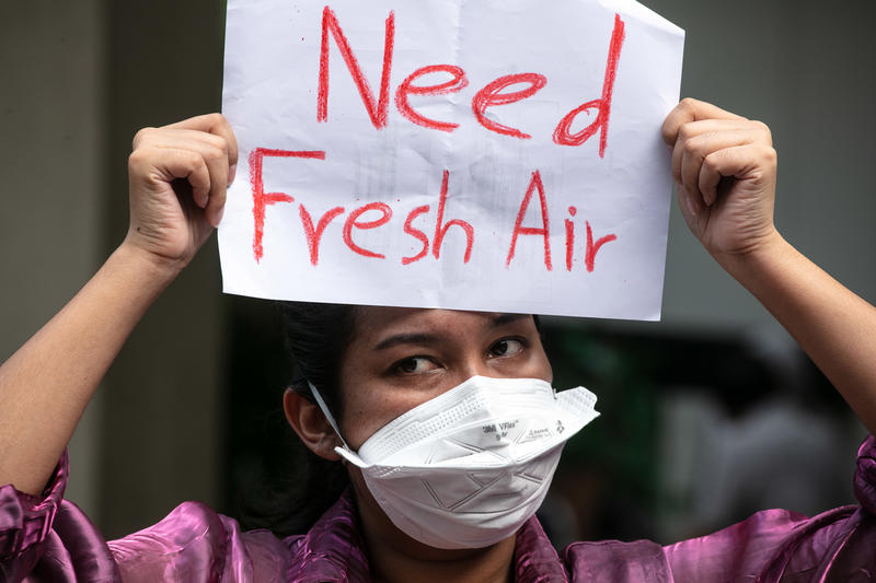 Air Pollution Protest in Bangkokการประท้วงเรื่องมลพิษทางอากาศในกรุงเทพมหานคร