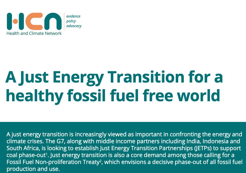 Report: Healthy Fossil Fuel Free World Means Re-Imagining New Clean Energy Future