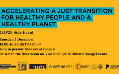 Event: Accelerating a just transition for healthy people and a healthy planet