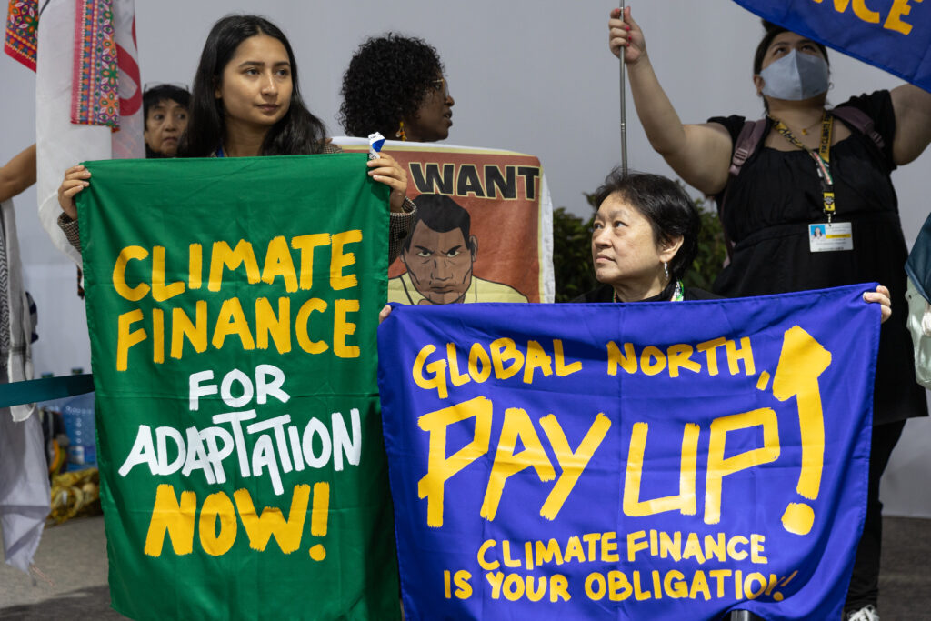 Climate Finance protest at COP29: UN Climate Change - Kiara Worth