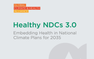 Report: As Deadline Hits, Countries Must Seize Opportunity to Plug Health Gaps in National Climate Commitments