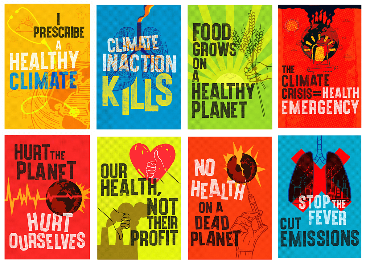 Global March for Health and Climate posters - The Global Climate and ...