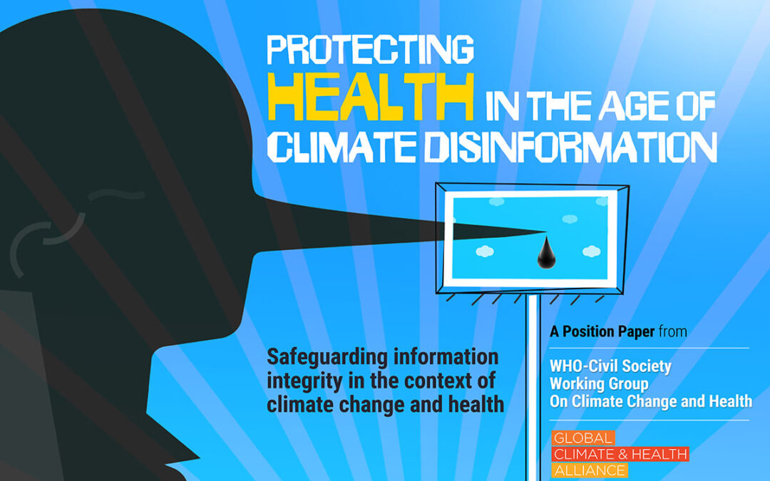 Health Community Calls on WHO Member States to Recognise Climate Disinformation as Public Health Threat